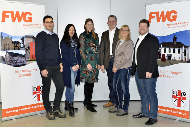 AG Medien mit Gerd Harner: (v.l.n.r) Martin Herzog,
 Simone Sparmann,
 Silvia Mannheim,
 Martina Böth-Baulig und Florian Engel